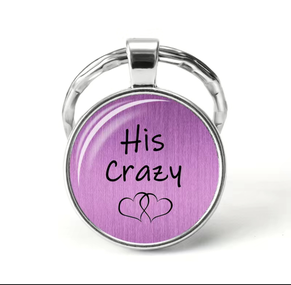 3/$25 His Crazy Keychain NEW